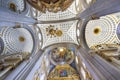 Basilica Altar Ornate Coloful Ceiling Puebla Cathedral Mexico Royalty Free Stock Photo