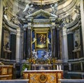 Basilica Altar Santa Maria Montesanto Church Piazza Popolo Rome Italy
