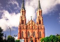 Basilica of the Assumption of the Blessed Virgin Mary in Sokoly, Podlaskie, Poland Royalty Free Stock Photo