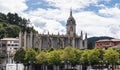 The Basilica Assumption of Santa Maria of Lekeitio, Basque country, Spain Royalty Free Stock Photo