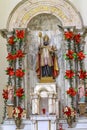 Basilica Bishop Statue San Agustin Church Puebla Mexico