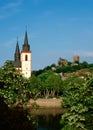 Basilica and Castle Klopp, Bingen, Germany Royalty Free Stock Photo