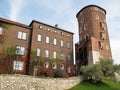 Basilica and castle of St Stanislaw and Vaclav or Wawel Cathedral, Wawel Hill, Krakow, Poland Royalty Free Stock Photo