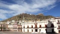 Basilica cathedral in the center of the city of Zacatecas Mexico first painting surrounded by historical buildings of the capital