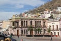 Basilica cathedral in the center of the city of Zacatecas Mexico first painting surrounded by historical buildings of the capital