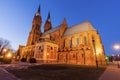 Basilica Cathedral of St. Mary of the Assumption in Wloclawek Royalty Free Stock Photo