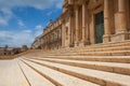 Basilica and cathedral of St. Nicholas of Myra, Noto Royalty Free Stock Photo