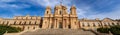 Noto town Sicily Italy - Cathedral of San Nicolo Royalty Free Stock Photo