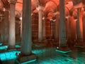 The Basilica Cistern in the city of Istanbul, Turkey