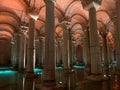 The Basilica Cistern in the city of Istanbul, Turkey