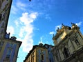The Basilica of Corpus Domini in Turin city, Italy. Square, religion, history, culture, heritage and touristic attraction