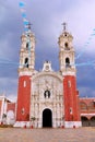 Baroque Shrine of Our Lady of Ocotlan, in Tlaxcala, mexico.III Royalty Free Stock Photo