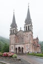 Basilica de Santa Maria in Spain, Covadonga Royalty Free Stock Photo