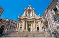 Basilica della Collegiata in Catania, Sicily, southern Italy. Royalty Free Stock Photo