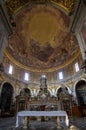 Interior of the Basilica della Santissima Annunziata in Florence Royalty Free Stock Photo