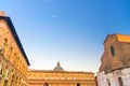 Basilica di San Petronio church, Palazzo dei Banchi and Palazzo Re Enzo palace building on Piazza Maggiore square in Bologna Royalty Free Stock Photo