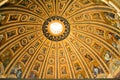 Basilica di San Pietro ceiling Royalty Free Stock Photo