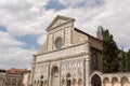 The basilica of Santa Croce in the homonymous square in Florence Royalty Free Stock Photo