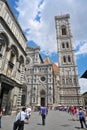 Basilica di Santa Croce (Basilica of the Holy Cross), principal Franciscan church in Florence, Italy. Neo-gothic facade Royalty Free Stock Photo