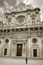 Basilica di Santa Croce, Church of the Holy Cross, Lecce, Apulia, Italy Royalty Free Stock Photo