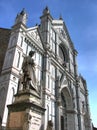 Basilica di Santa Croce and Dante hdr Royalty Free Stock Photo