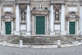 Basilica di Santa Maria in Porto entrance facade in Ravenna Royalty Free Stock Photo