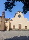 The Basilica di Santo Spirito is a church in the Oltrarno district, facing the square of the same name. Florence, Italy