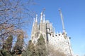 The Basilica and Expiatory Church of the Holy Family, Barcelona, Spain. Royalty Free Stock Photo