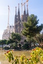 Basilica and Expiatory Church of the Holy Family (Sagrada Famil Royalty Free Stock Photo