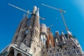 Basilica and Expiatory Church of the Holy Family (Sagrada Familia). Royalty Free Stock Photo