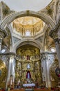 Basilica Golden Altarpiece Creche Dome San Felipe Neri Church Oaxaca Mexico Royalty Free Stock Photo