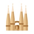 basilica of the holy family illustration Royalty Free Stock Photo