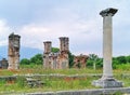 Basilica II christian temple ruins Royalty Free Stock Photo