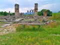 Basilica II ruins in the Ancient site of Filipoi Royalty Free Stock Photo