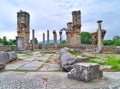 Basilica II ruins in the Ancient site of Filipoi Royalty Free Stock Photo