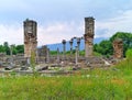 Basilica II ruins in the Ancient site of Filipoi Royalty Free Stock Photo