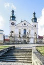 KALWARIA-ZEBRZYDOWSKA, POLAND - FEBRUARY 09,2016: Basilica in Kalwaria Zebrzydowska and chapels of Way of Cross