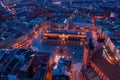 Basilica at Krakow old town city square Royalty Free Stock Photo