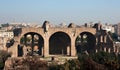 Basilica of Maxentius and Constantine Royalty Free Stock Photo