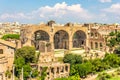 The Basilica of Maxentius and Constantine in the Roman forum Royalty Free Stock Photo