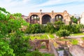 Basilica of Maxentius and Constantine in Roman Forum, Rome Royalty Free Stock Photo