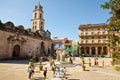 The Basilica Menor de San Francisco de Asis in Old Havana Vieja Cuba