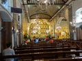 Interior of basilica del Santo Nino in Cebu City, Philippines Royalty Free Stock Photo