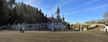 Basilica Notre Dame du Rosaire. Lourdes, France Royalty Free Stock Photo