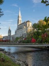 Basilica of Notre Dame du Rosaire in Lourdes France Royalty Free Stock Photo