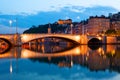 Basilica of Notre-Dame in Fourviere Hill, Lyon, France Royalty Free Stock Photo