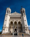 The Basilica of Notre-Dame of Fourviere in Lyon, France, Europe Royalty Free Stock Photo