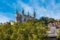 The Basilica of Notre-Dame of Fourviere in Lyon, France, Europe Royalty Free Stock Photo