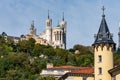 The Basilica of Notre-Dame of Fourviere in Lyon, France, Europe Royalty Free Stock Photo