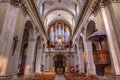 Basilica Organ Saint Louis En L'ile Church Paris France Royalty Free Stock Photo